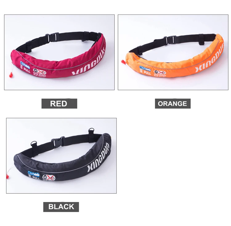 colorful waist inflatable life jacket