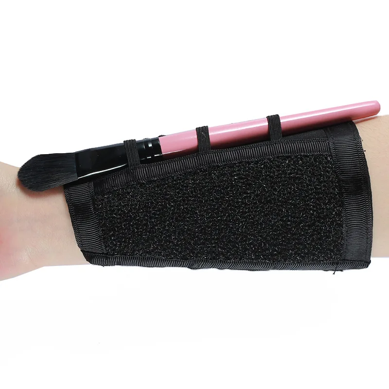 

Special New Popular Cosmetic Makeup Brush Tools Arm Band Makeup Wrap bracelet and Dry Color Makeup Cleaner