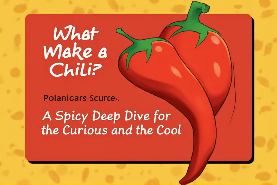 what makes a chili a spicy deep dive for the curious and the cool