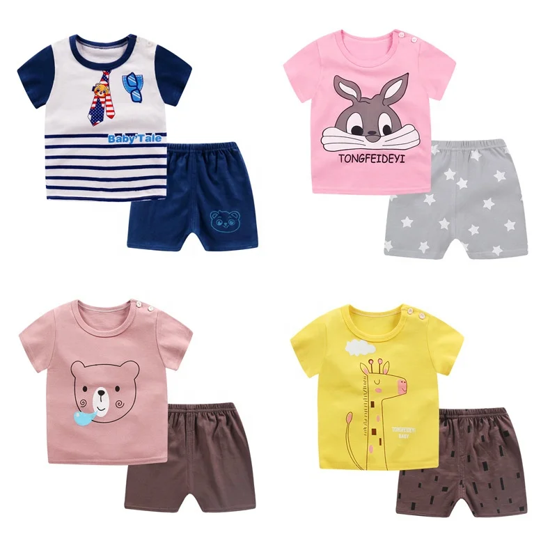 

Wholesale Baby Boys Sets Summer Clothes Sets Short Sleeve T-shirt+Short Pants Cotton Sports Suits Cartoon, Picture