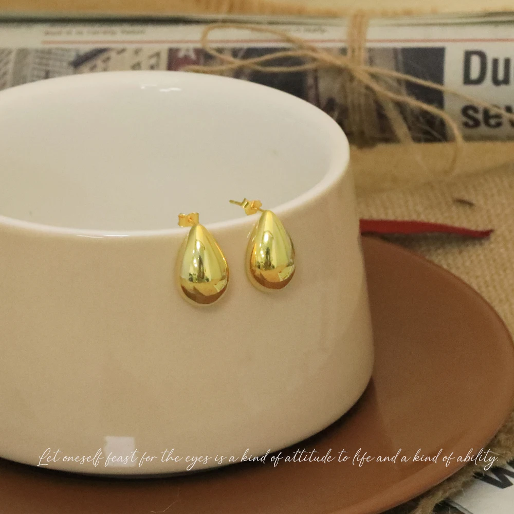 

VIANRLA 925 sterling silver water drop shape mini stud earring