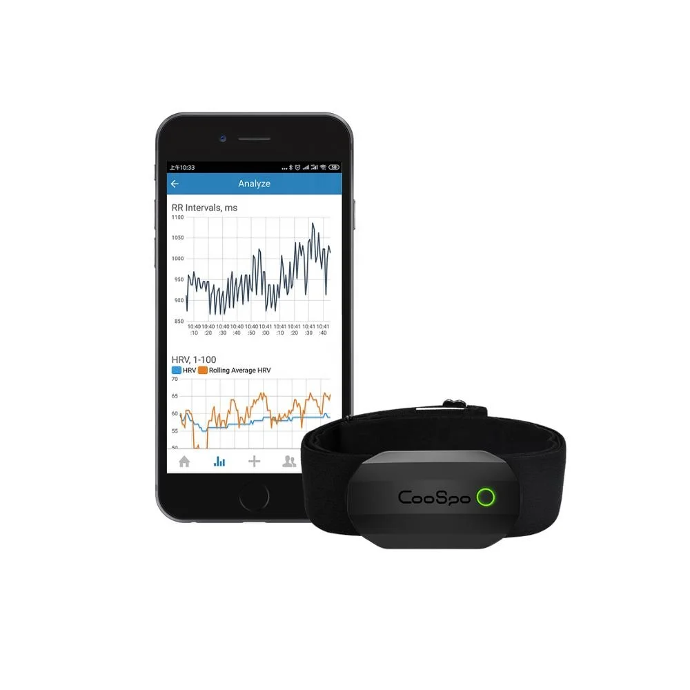 Coospo Ant+ Bluetooth Wireless Pulse Heart Rate Sensor Chest Strap