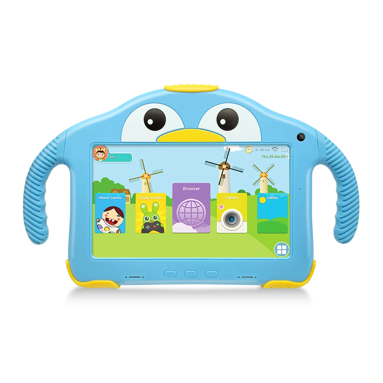 

hot sell 2021 cheap tablets pc android for kids pc table children android student kids tablet, Green