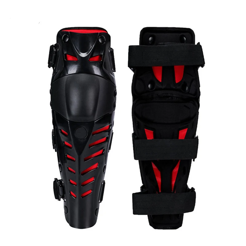 

motorbike body protector motorcycle armor racing cycling safety accessories knee elbow pads guards, Black red