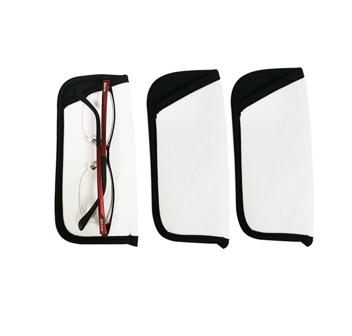 

Neoprene Blank white For Sublimation Portable Soft Eyeglasses Pouch Holder Bag In Stock