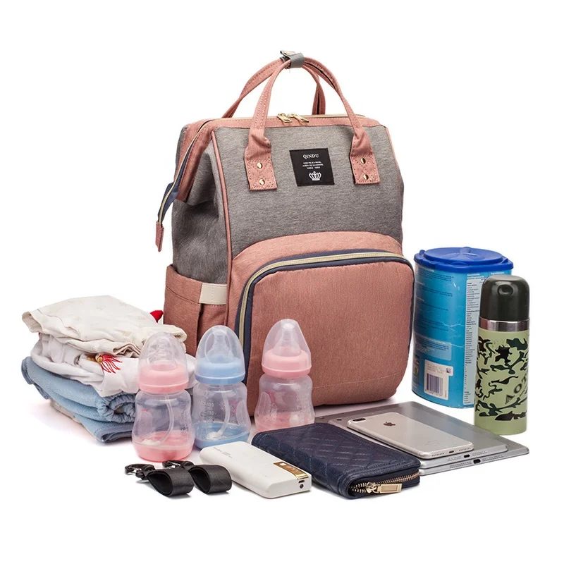 

hit color Maternity Nursing Baby Waterproof Mummy baby diaper bag elegant mom backpack, Customized colors