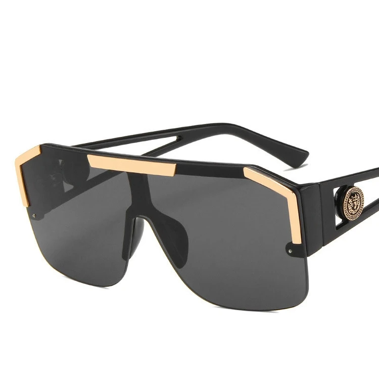 

New Design Trendy One Piece Custom Shades Oversized Square Sunglasses