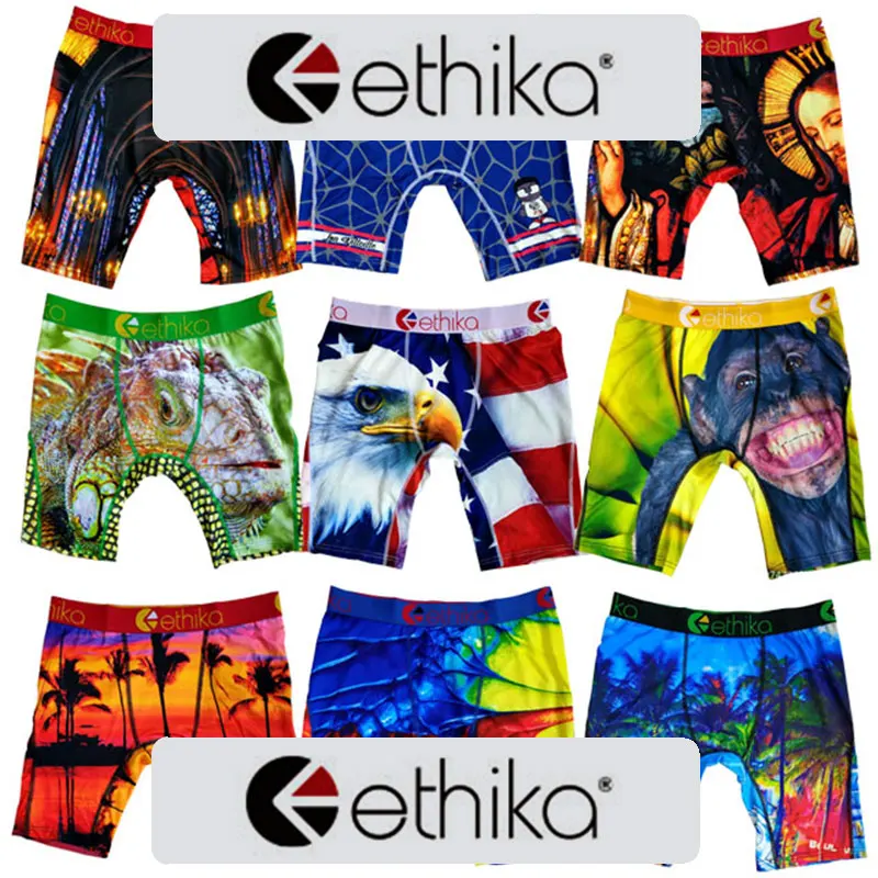 

Ethika Men's Briefs & Boxers Sublimation Printing Wholesale Designers Plus Size Ethika Underwear Men Boxer, Customized logo