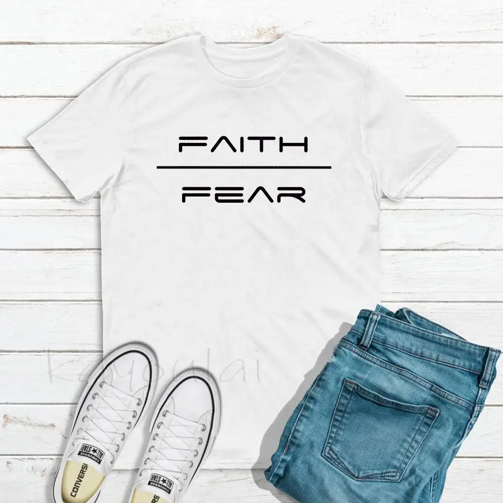 

Faith over Fear Christian design T-Shirt Women