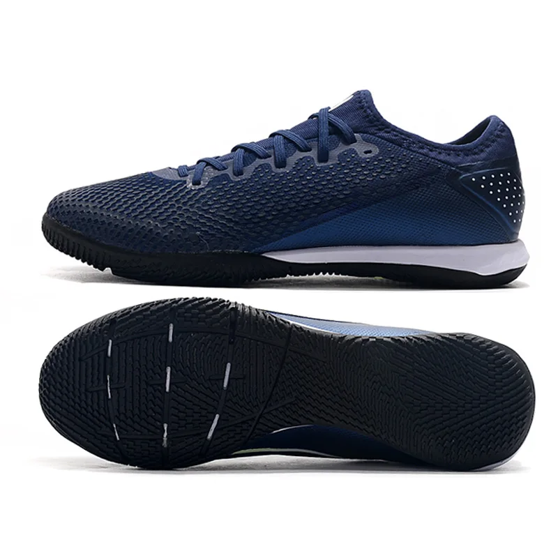 

Durable all season Soccer shoes cheap price IC football boots boys training shoes soccer cleats drop shipping, Blue