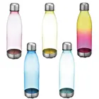 Amazon Hot Sale Cola Plastic eco friendly water bottles sports with stainless steel lid