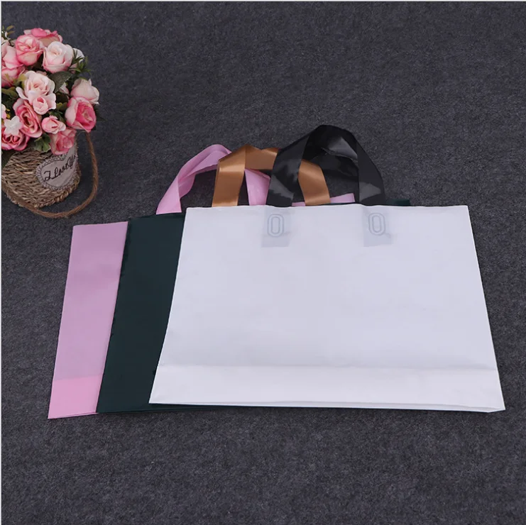 
Luxury custom logo biodegradable waterproof shopping packaging plastic bags 