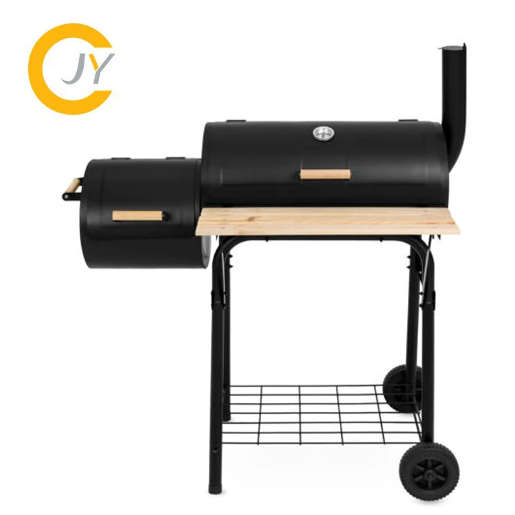 

Charcoal BBQ Grill with patio in trolley type for family party
