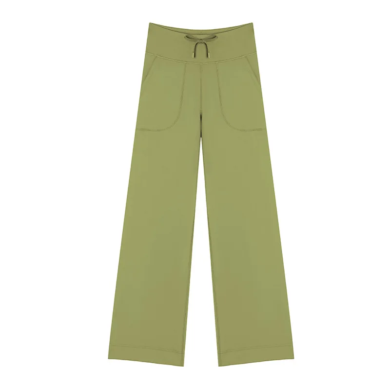 Wide Leg Pants Straight Leg Slimming Sports Pants High Waist Drape Loose Yoga Pants