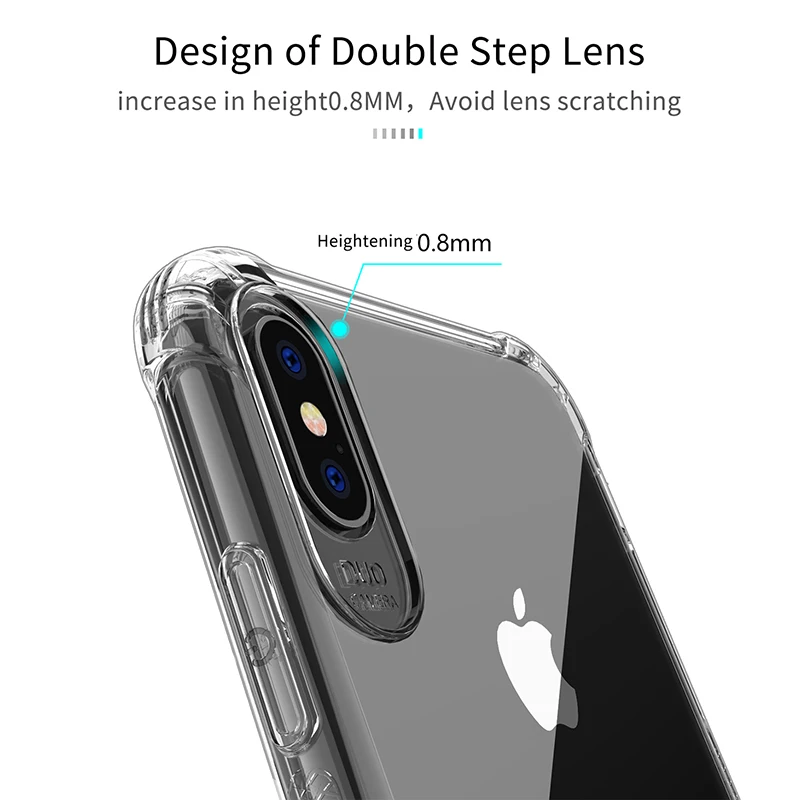 Tpu Phone Case For iPhone 11 Accessories Airbag Corner Bumper Clear Transparent Phone Cover for iPhone 11 TPU Clear Plastic Case