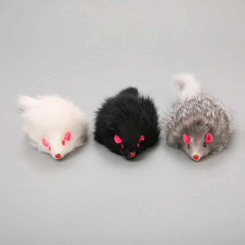 

Wholesale hot sale modern fur mice mouse shape cat accessory bulk cat scratcher toy, Picture