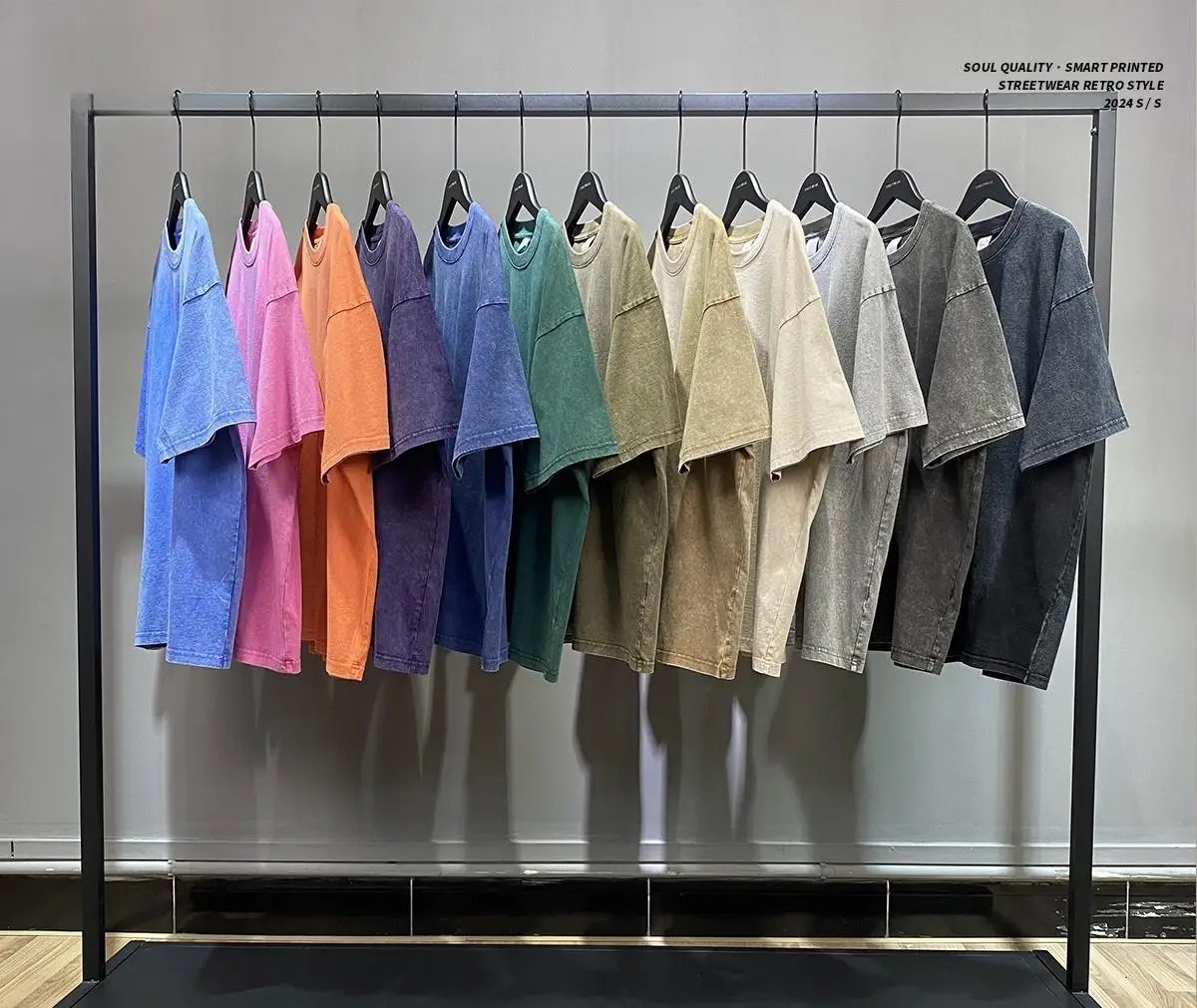 New Fashion Oversized Vintage Faded Streetwear Comfortable Oversized Washed Custom T-shirts