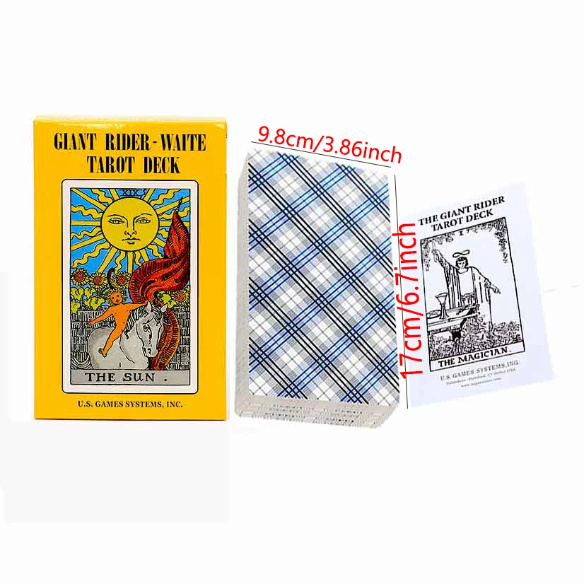 

The Biggest Tarot Card 78 Card Deck guidebook Original Divinatio beautiful tarot deck guidebook oracle cards