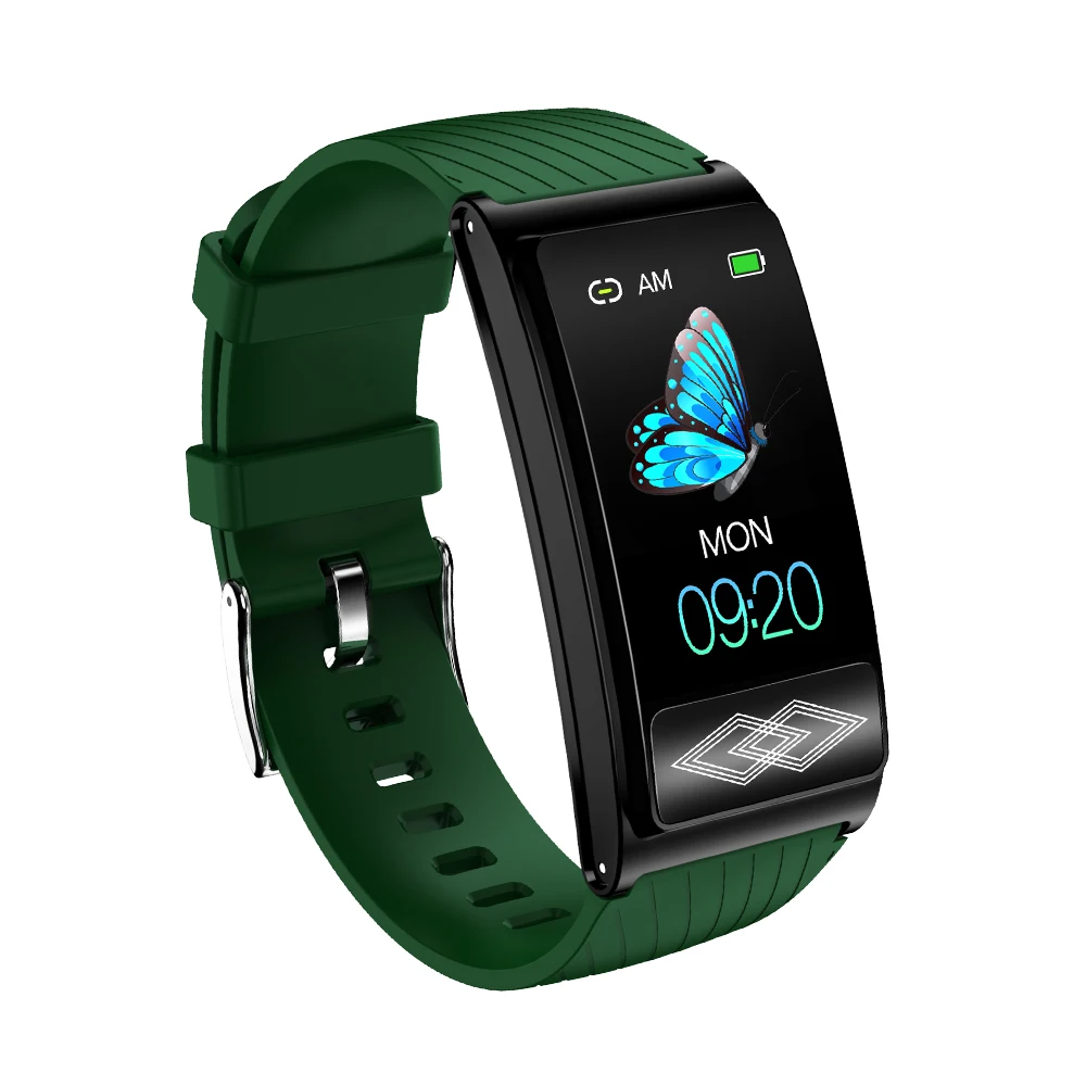 

2021 New arrivals 24-hour ECG and HRV monitoring 1.14' TFT full color display P10 smart bracelet smart watch