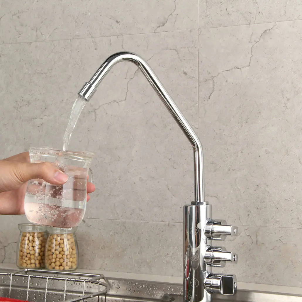 Soda Water Faucet Sparkling Water Kitchen Faucet 3 Way Tap,Cold Sparkling Filter Water Faucet