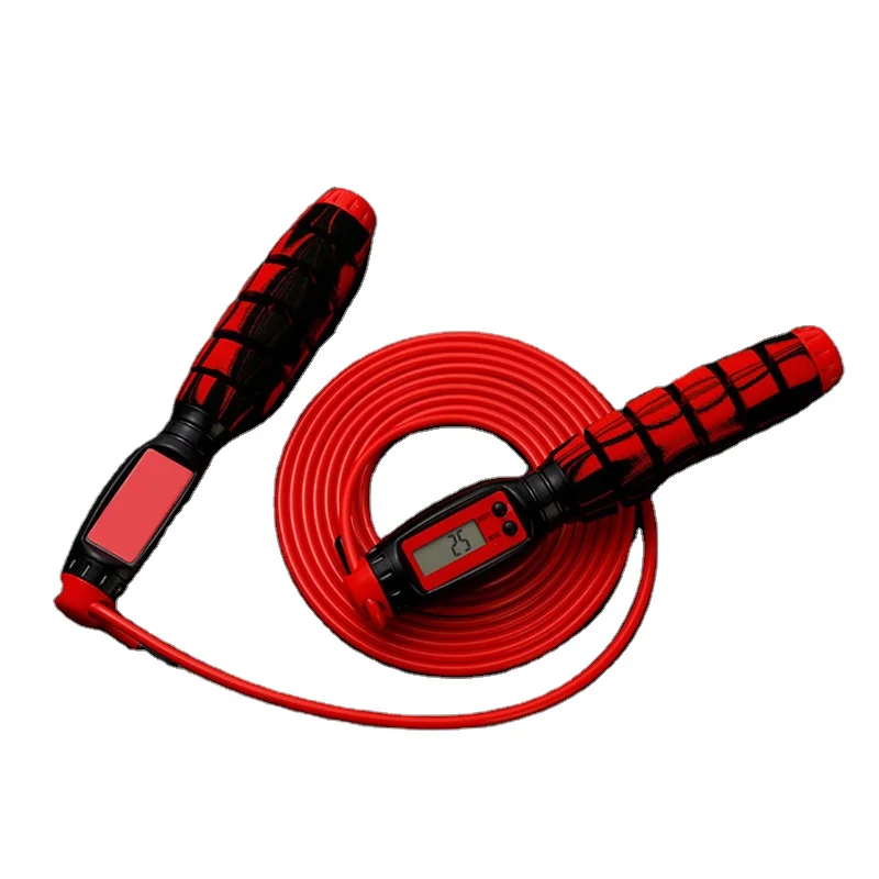 

Professional Fitness Fat Burning Lose Weight Exercise Weighted Jump Ropes Digital Counter Skipping Rope Heavy Skipping Rope, Customized color