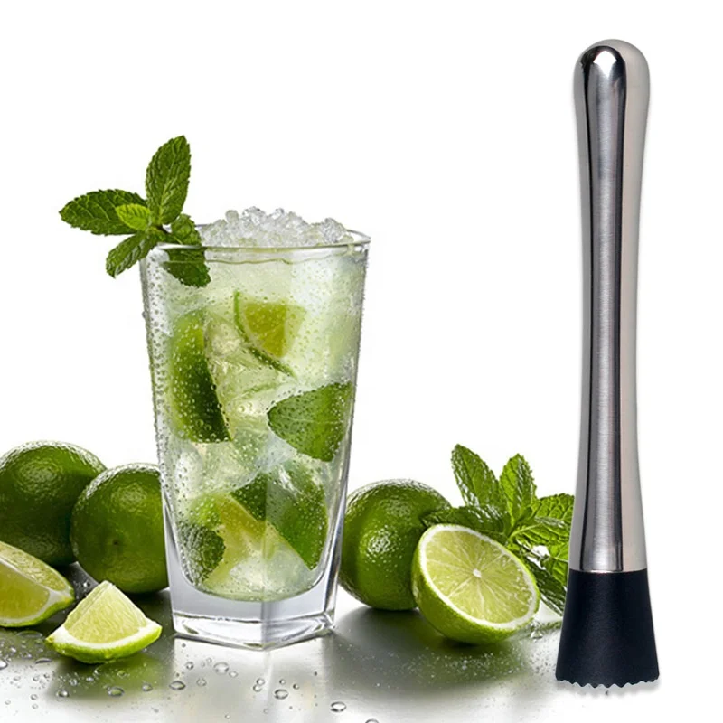 

Stainless steel cocktail stick plastic crushed popsicle bar tool