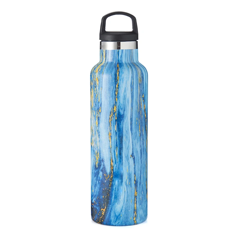 

Custom color double wall insulated blank sublimation stainless steel Middle Mouth Sport Water Bottle, Customized color acceptable