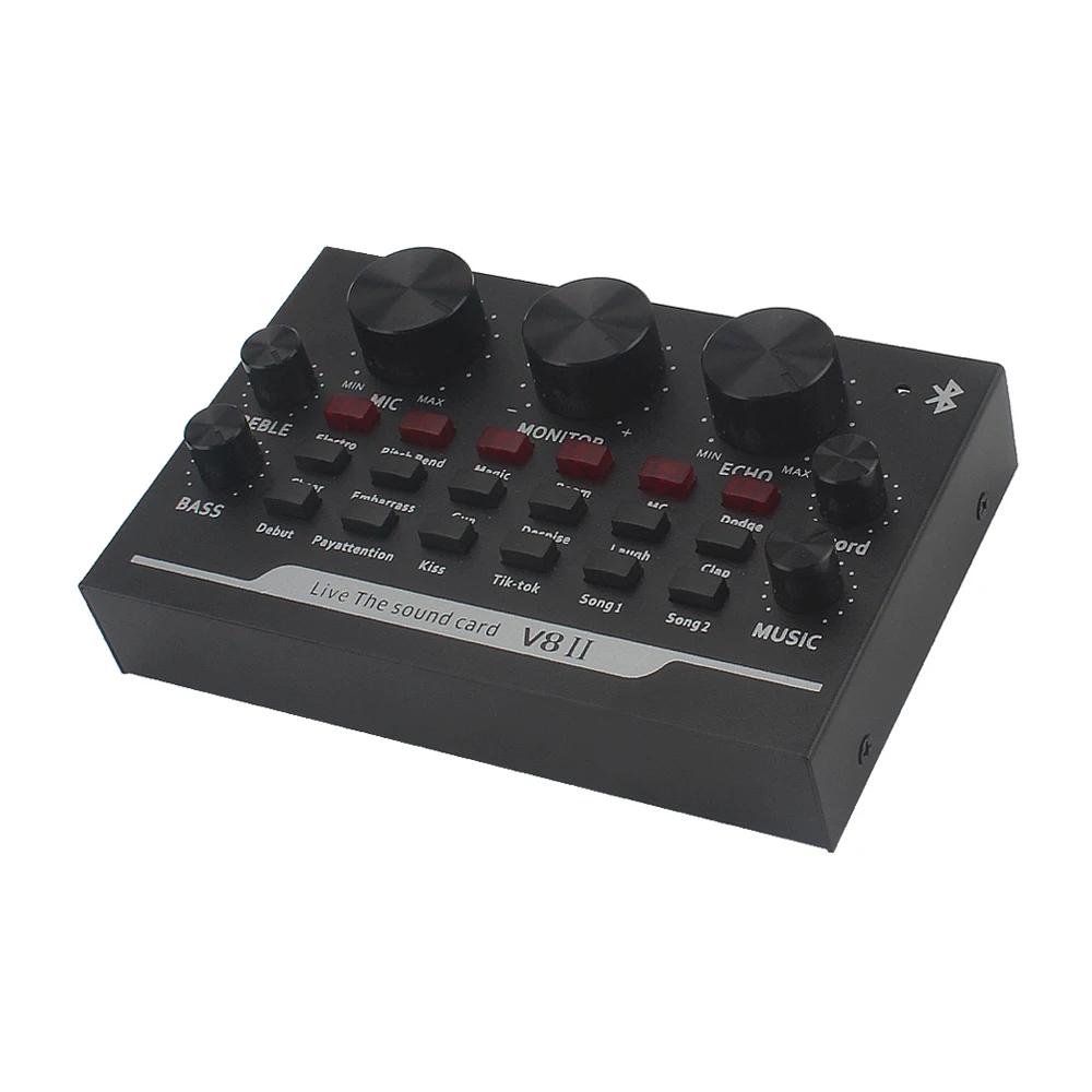 

Hot Selling Recording Studio Sound Card Audio Interface Microphone Kit