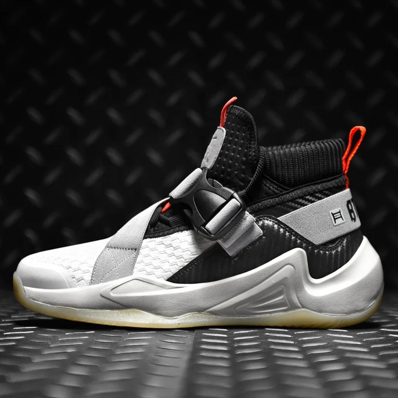 

New Fashion Hottest Wear-Resisting Air Sneakers Men Sport Basketball Shoe, Red/white/black