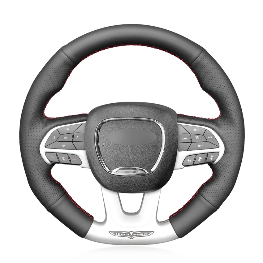 

Custom Hand Sewing Car Wheel Covers Steering Wheel for Dodge SRT Dart Challenger Charger Durango Caliber Avenger Ram