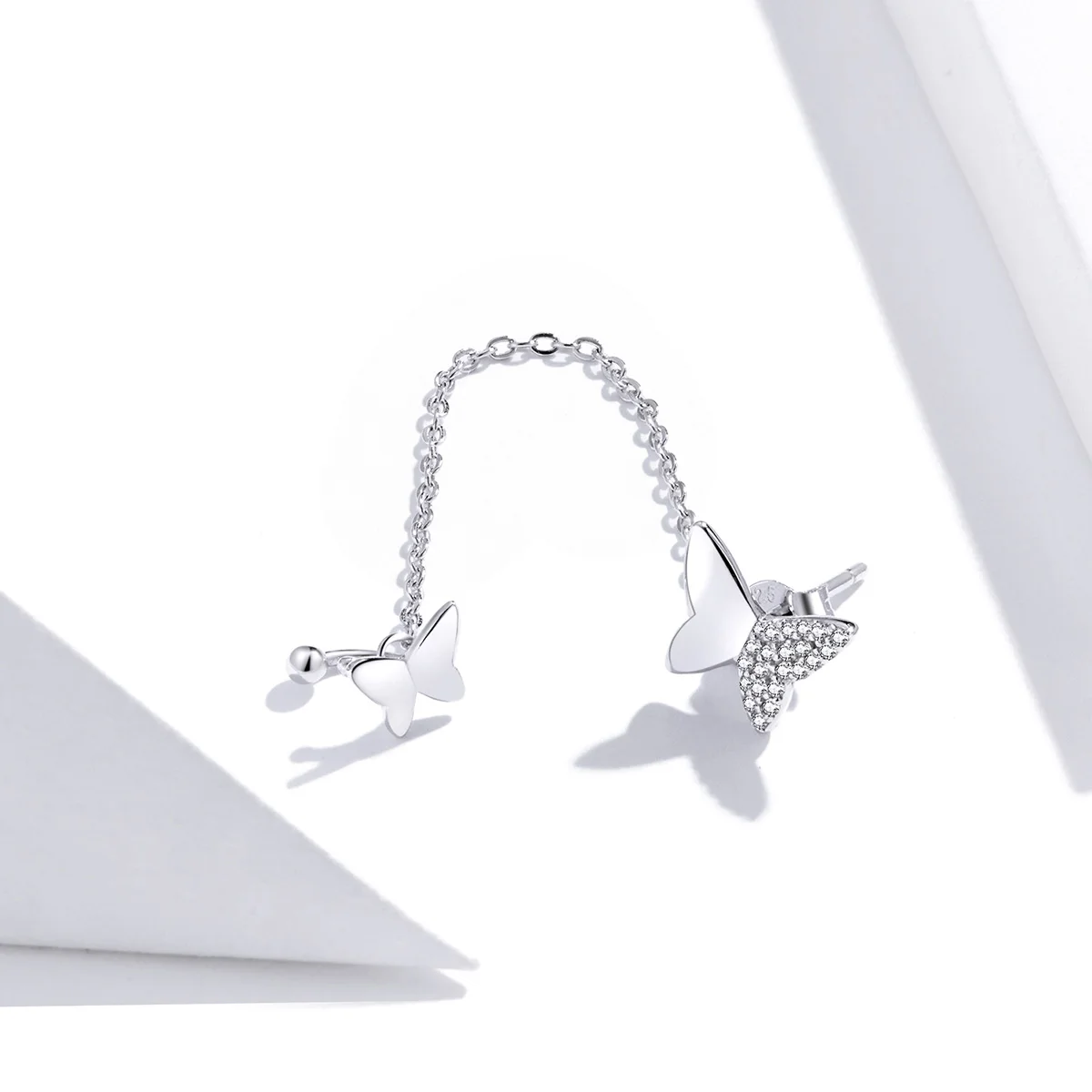 

Special Design 925 Sterling Silver Flying Butterflies Earrings Women