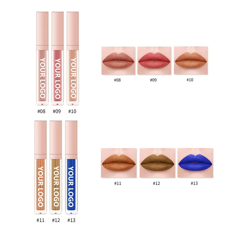 

High Quality Waterproof Cosmetics Sexy Fashion Liquid Matte Lipstick Private Label Vegan