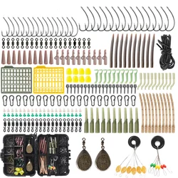 252 PCS 217 PCS Fishing Tackles Box Accessories Kit Set With Hooks Snap Sinker Weight For Carp Bait Lure Ice Winter Accessoires