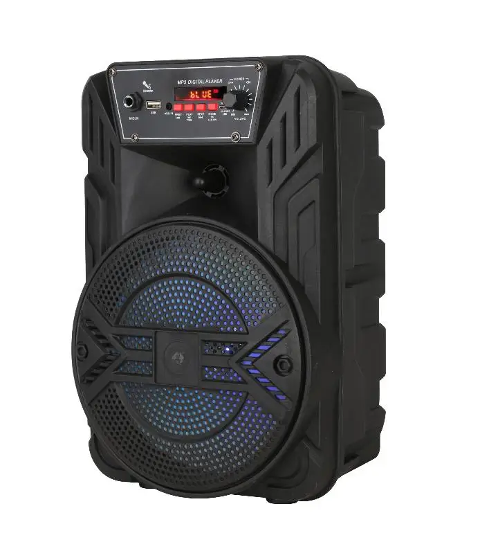 

LED Display with Watch Hand, Mp3/USB, BT, Trolley speaker, Black amplifier digital karaoke amplifier