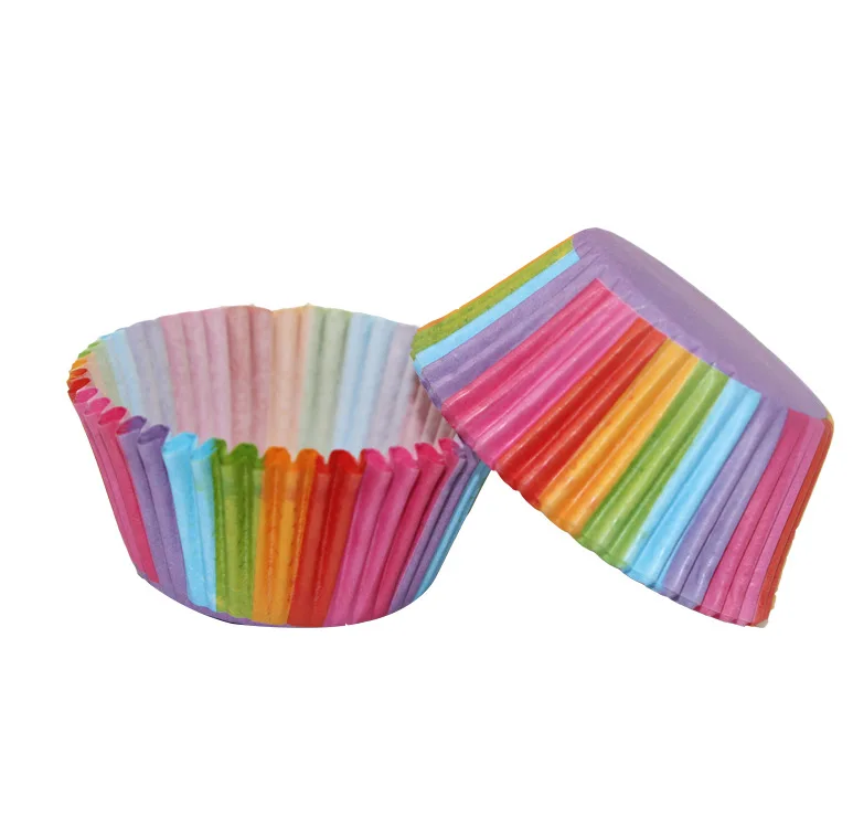 

100 Pcs Cake Paper Cup Baking Muffin Cup Cake Chocolate Glutinous Rice Paper Tray