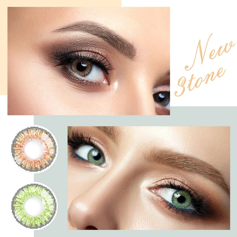 Realkoko Tri Color Fancylook Contact Lens Manufacturer New Three Tone