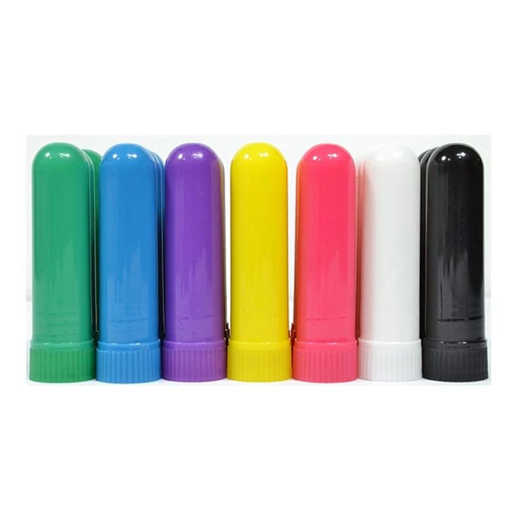 

Harmless Environmental Protection Material Color Multicolor Essential Oil Aromatherapy Complete Empty Nasal Inhaler Tubes