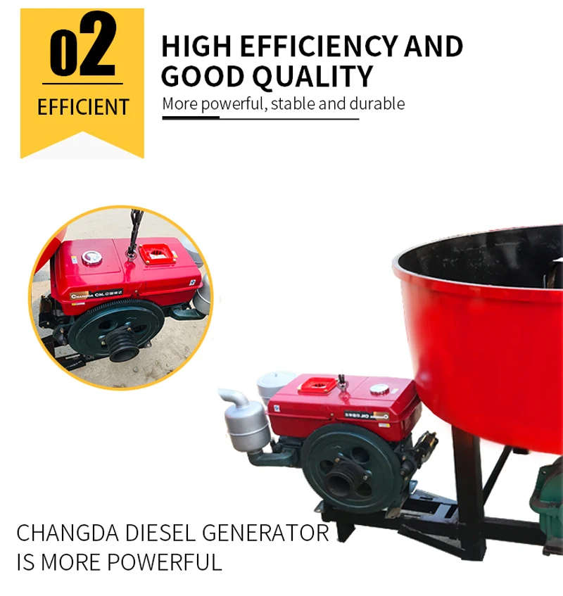 Forced Vertical Jw 350 China Electric Diesel Beton Concrete Pan Mixer