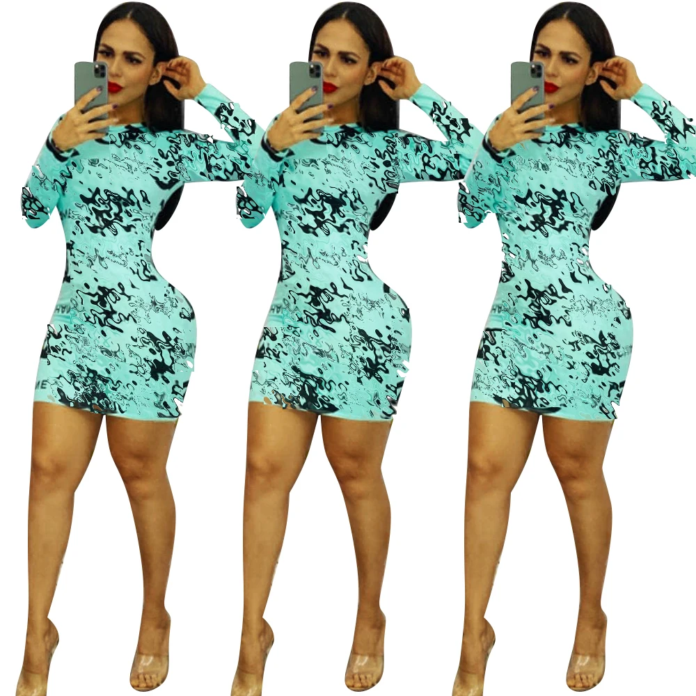 

2021 trendy high quality brand casual women's Mini Skirt corrugated print skirt, Picture color