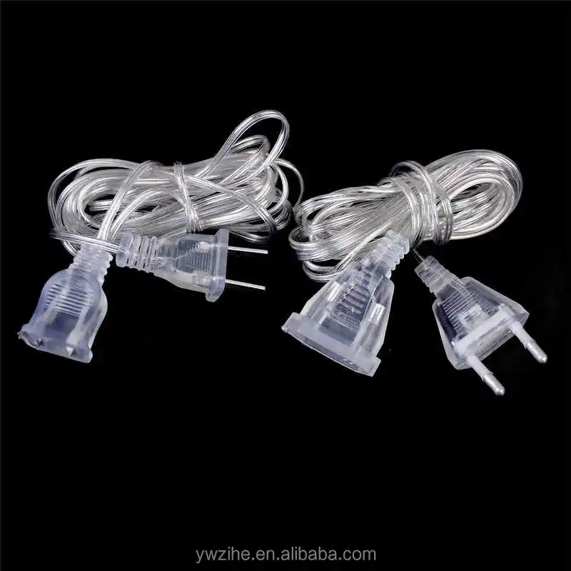 5M Extended Wire EU Plug For Light String LED Strings Wedding Home Decotation 
