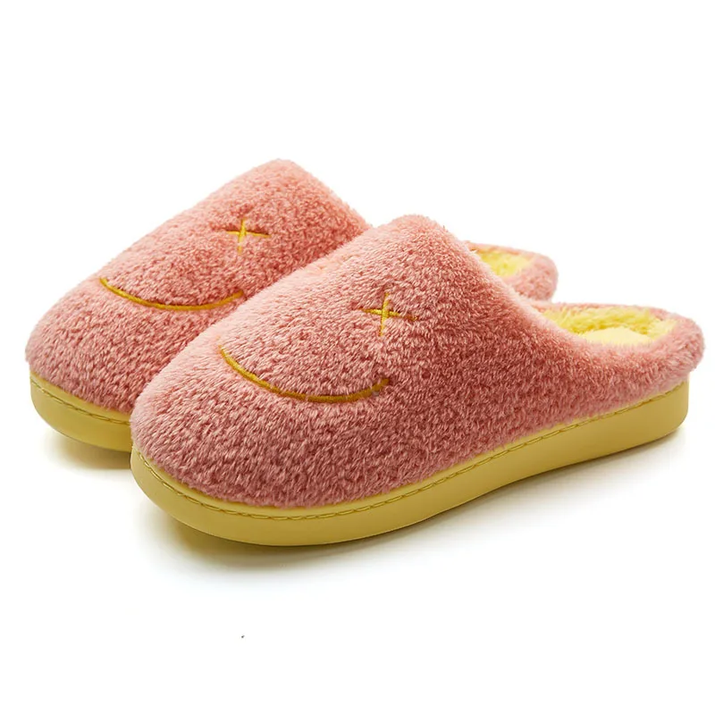 

Cotton Women Winter and Autumn Indoor Home Man Couple Thick Sole bag heel Warm Furry Slippers, 4 colors