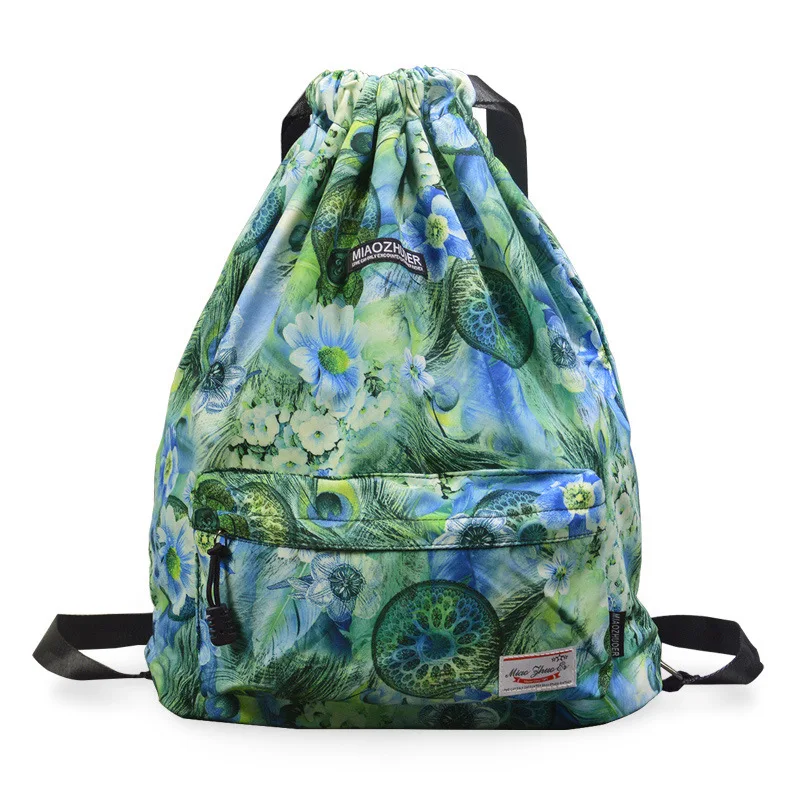 

Custom Logo Drawstring Printed Color Polyester Gym Bags Training Gymsack Polyester Waterproof Drawstring Bag, Customized color