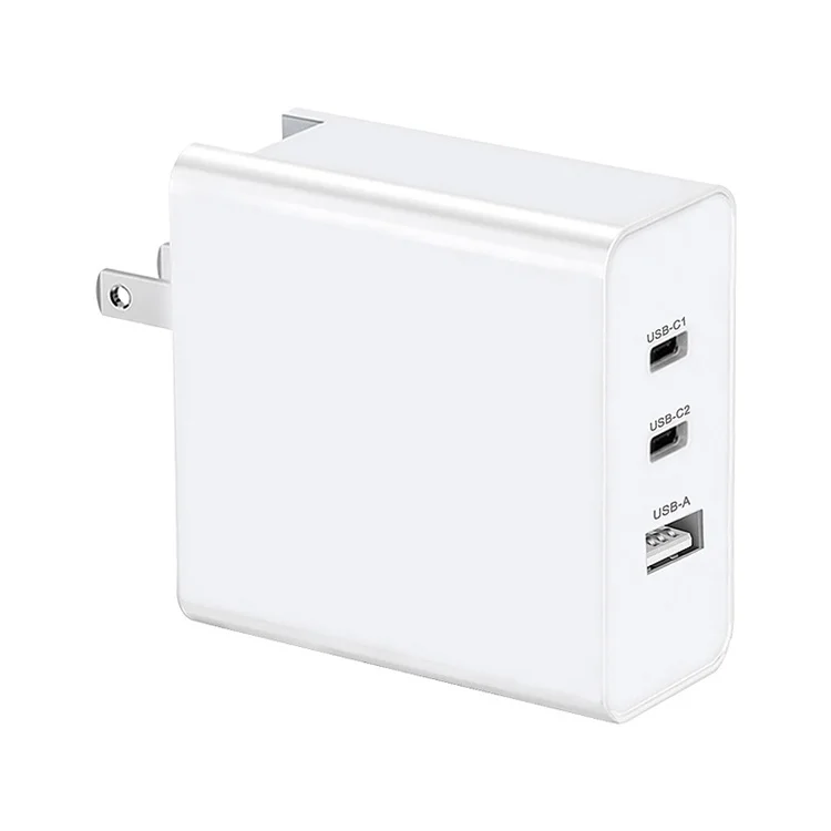 

Drop Shipping RTS 2C1A USB C GaN Adapter 65W PD 3 ports Super Fast charging Wall Charger, White,black,oem