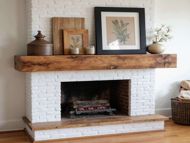 Reclaimed wood options for fireplace mantel