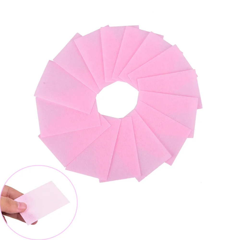 

100 Pcs Pink Lint-Free Wipes All For Manicure Nail Polish Remover Pads Paper Nail Cutton Pads Manicure Pedicure Gel Tools, White