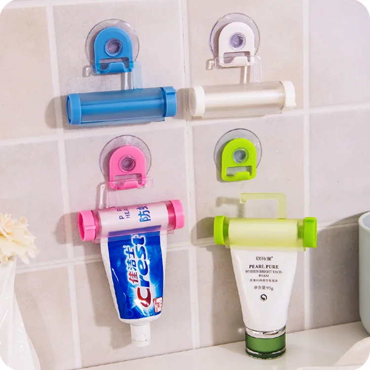 

New Arrival Multi-function Hanging Type Crimping Manual Tooth Squeezer Toothpaste Dispenser, Multi color