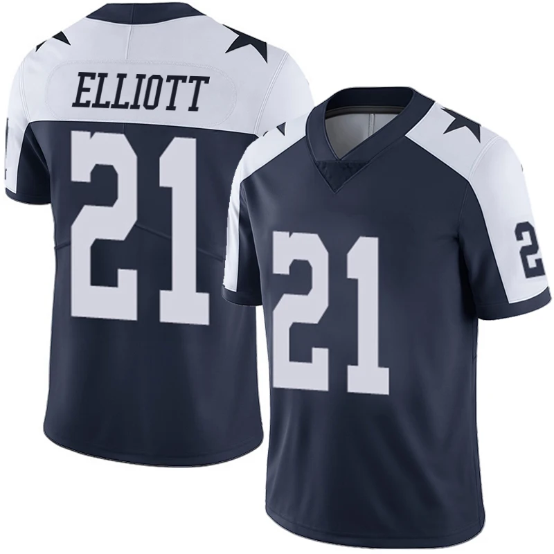 

Wholesale Best Quality Custom Your Name Number Logo Dallas Stitched American Football Jerseys Cowboy 21 Elliott 50 Lee 54 Smith, White, black, yellow, orange, blue, gray, red, purple