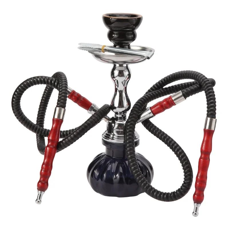 

Cheap price protable glass Arabic shisha hookah for two person, Customized