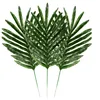 Chinese Supplier 60Pcs Artificial Palm Leaf Tortoises Silk Fabric Leaf Artificial Plant For Beach Party Decoration