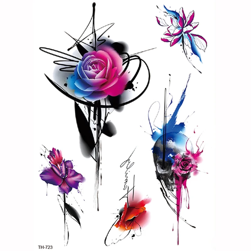 

TH723 body art women tattoo sticker girls hot sexy image